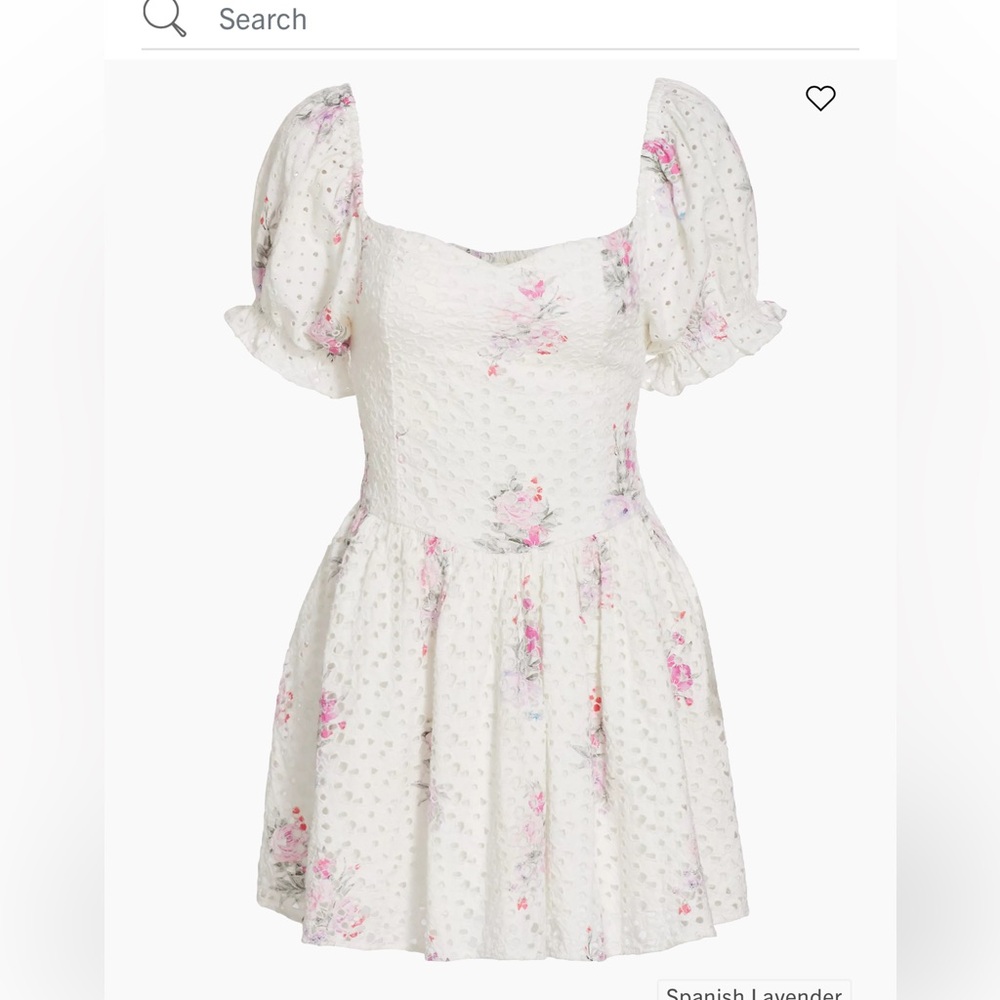 NWTags LOVESHACKFANCY ALTIMA Mini Dress in Spanish Lavender size Small